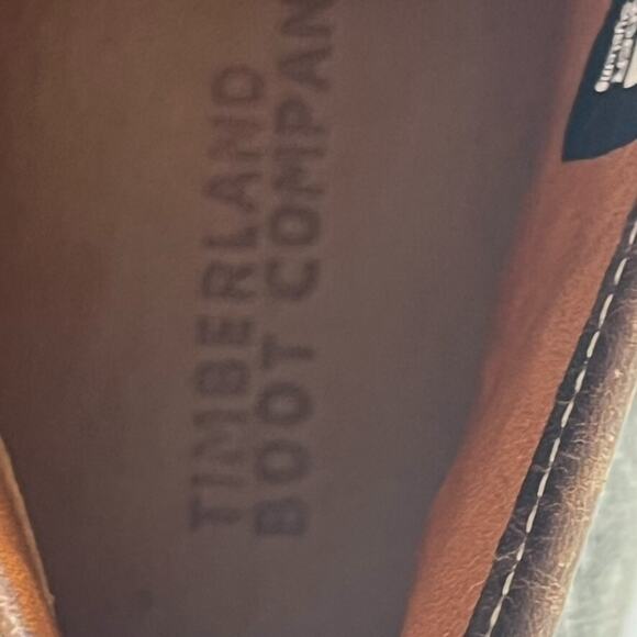 Timberland Chukka Boots Mens 9 Gray Leather Suede Ankle Lace Up Iconic - Picture 9 of 10